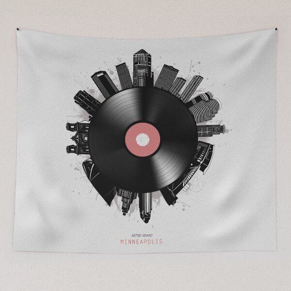 Item preview, minneapolis skyline vinyl designed and sold by BekimART2.