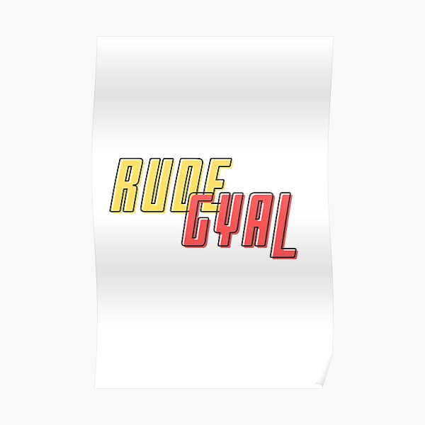 rude-girl-red-yeah-mon-jamaican-slang-poster-by-tritonn204-redbubble