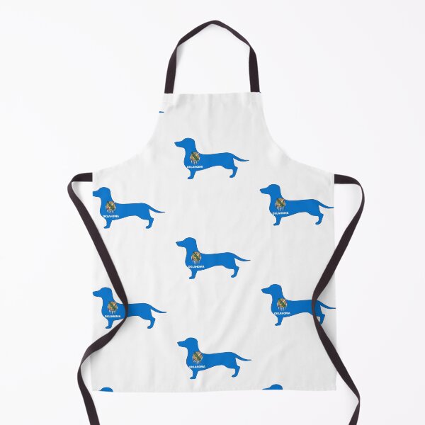 Item preview, Oklahoma Dachshund Flag designed and sold by Wienerful.