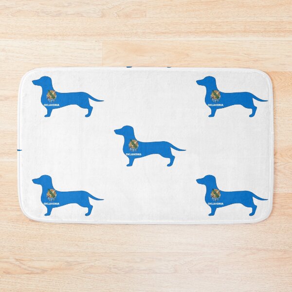 Item preview, Oklahoma Dachshund Flag designed and sold by Wienerful.
