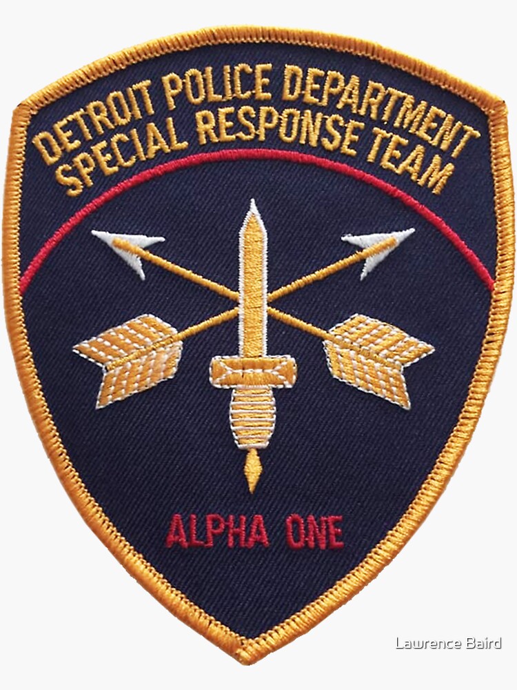 Detroit Police Alpha One Sticker for Sale by Lawrence Baird