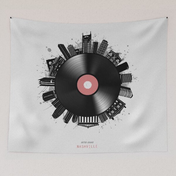 Item preview, nashville skyline vinyl designed and sold by BekimART2.
