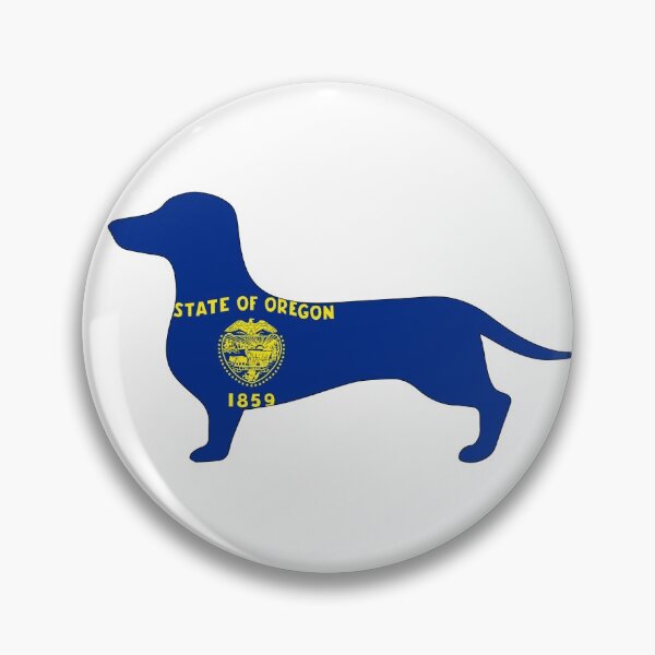 Item preview, Oregon Dachshund Flag designed and sold by Wienerful.