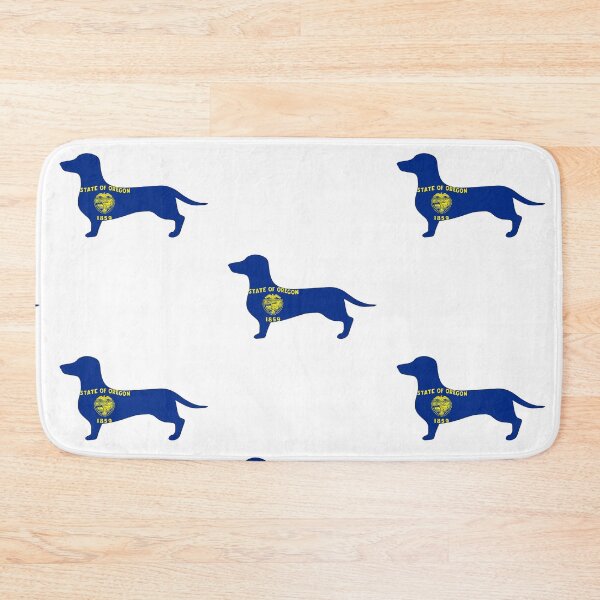 Item preview, Oregon Dachshund Flag designed and sold by Wienerful.