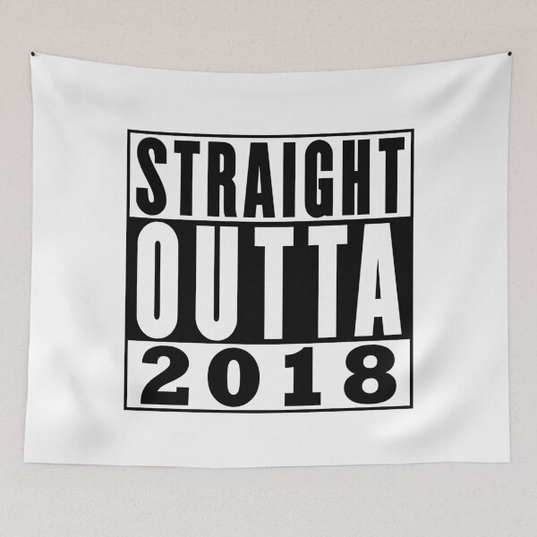 Item preview, Straight Outta 2018 Birthday designed and sold by RandomStuffShop.
