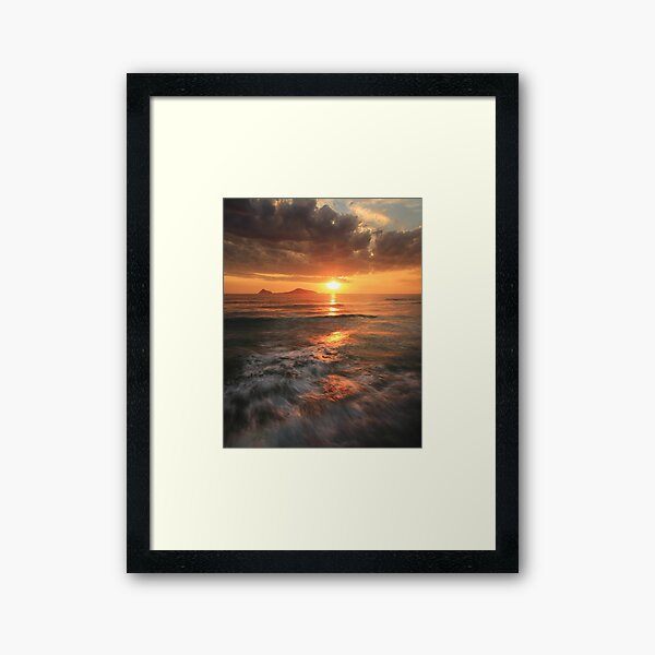 Whisky Bay Sunset Framed Art Print