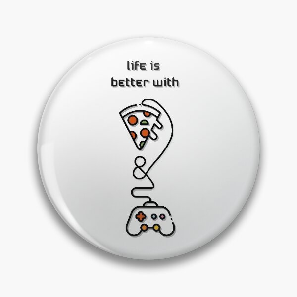 Item preview, Life is better with pizza and gaming  designed and sold by Lzdigitalstore.
