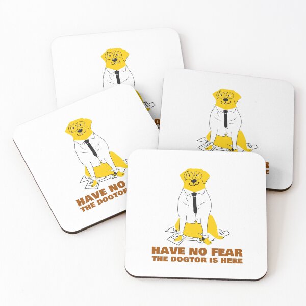 Item preview, Have no fear the dogtor is here- funny dog design designed and sold by josephsteez.