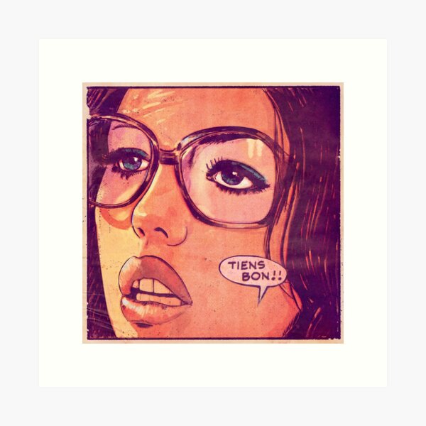 Isabelle Hang on tight Art Print