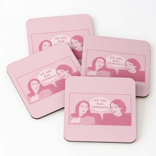 Item preview, Fleabag We Are Bad Feminists Comic Pink Pastel Illustration designed and sold by tremendoustees.