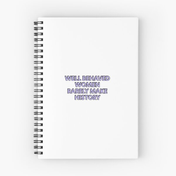 Item preview, Well behaved women rarely make history (purple feminist text) designed and sold by Inspirationmotivation.