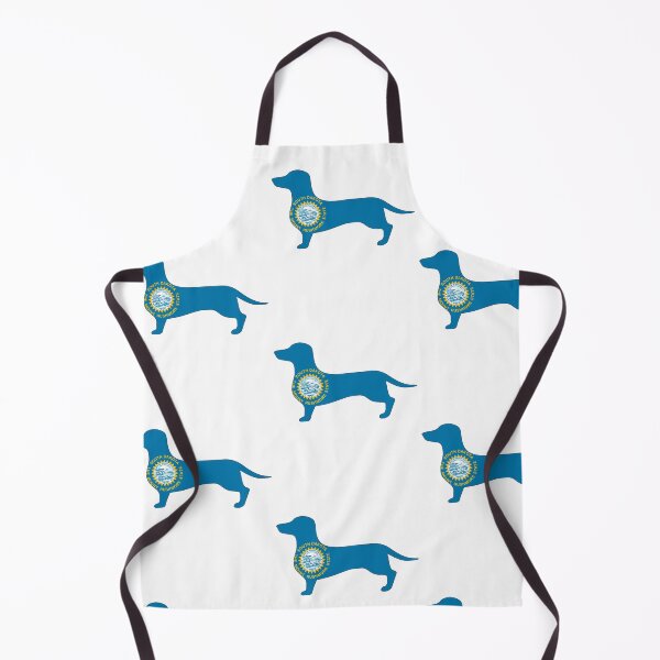 Item preview, South Dakota Dachshund Flag designed and sold by Wienerful.