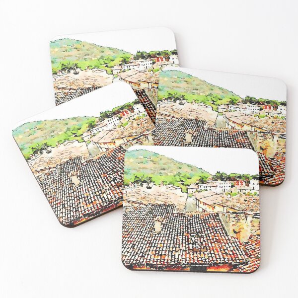 Item preview, Fognano: cityscape with roofs designed and sold by Giuseppe Cocco.