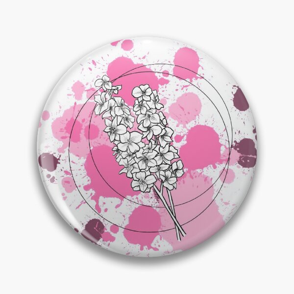 Artikelvorschau, Rittersporn Delphinium Splatter Illustration entworfen und verkauft von PolosPolis.