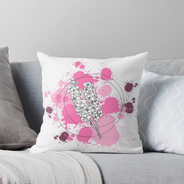 Item preview, Larkspur Delphinium splatter illustration  designed and sold by PolosPolis.