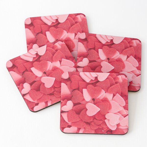 Item preview, Heart Shaped Larger Confetti Style Sprinkles in Red and Pink designed and sold by Darcy777.