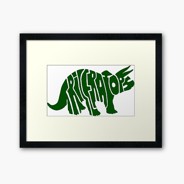triceratops Framed Art Print