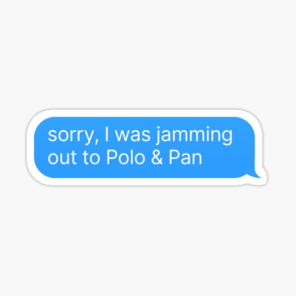 Polo et Pan Sticker