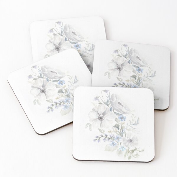 Item preview, Nichole_art: Dreamy watercolor - winter flowers designed and sold by NicholeArtworks.