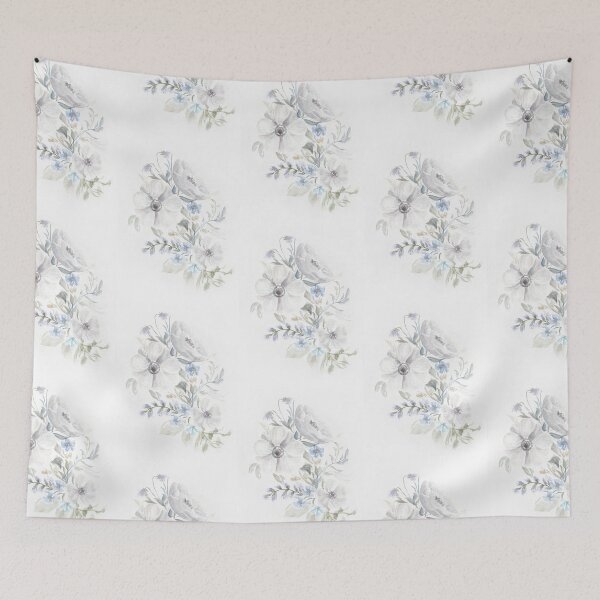 Item preview, Nichole_art: Dreamy watercolor - winter flowers designed and sold by NicholeArtworks.