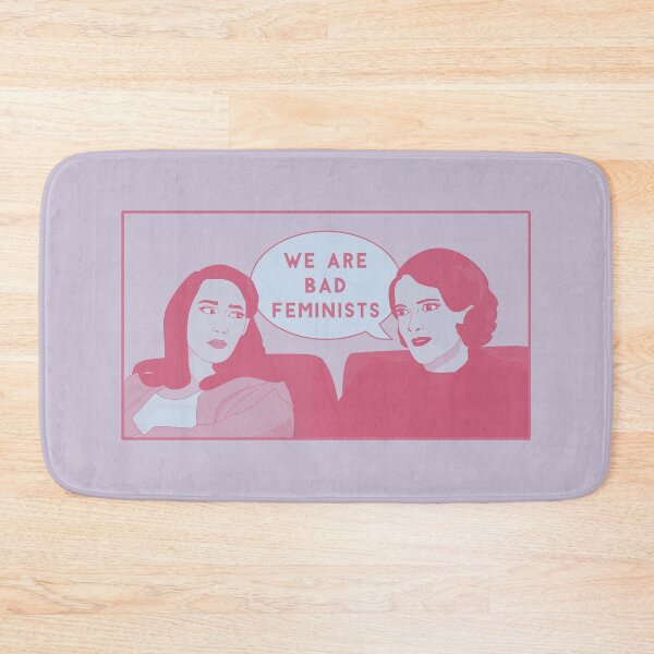 Item preview, Fleabag We Are Bad Feminists Comic Blue Pink Pastel Illustration designed and sold by tremendoustees.