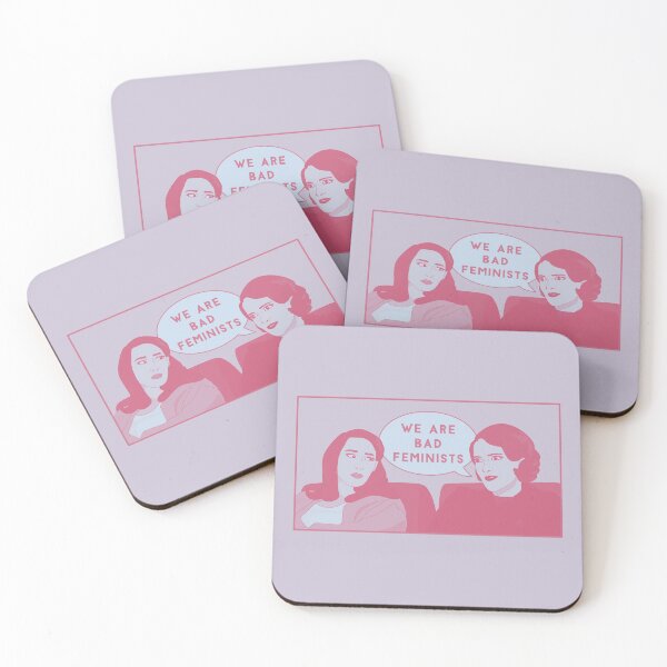 Item preview, Fleabag We Are Bad Feminists Comic Blue Pink Pastel Illustration designed and sold by tremendoustees.