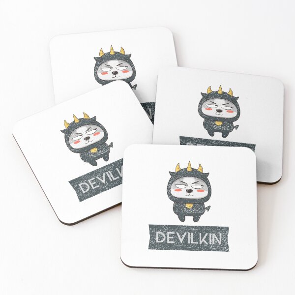 Item preview, Devilkin- cute little devil baby dog with horns designed and sold by josephsteez.