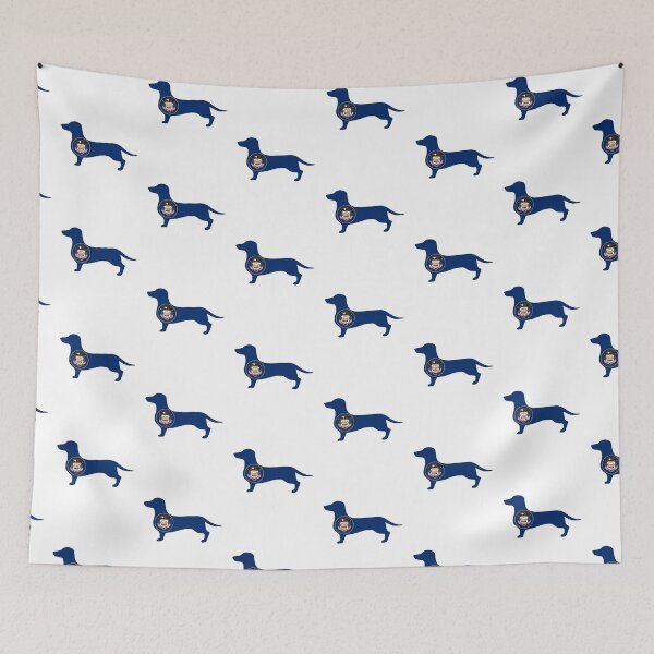 Item preview, Utah Dachshund Flag designed and sold by Wienerful.