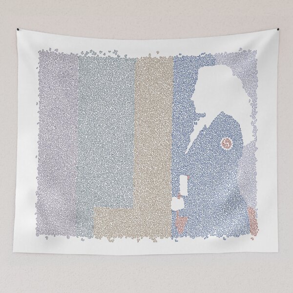 Item preview, Jackie Brown poster made up of small curved shapes designed and sold by AmoebaLine.