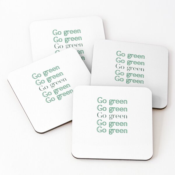 Item preview, Go green repeated text designed and sold by PF-creations.
