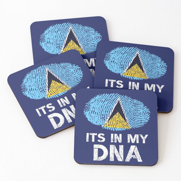 Item preview, Its In My DNA Saint Lucia Flag Fingerprint designed and sold by d247.