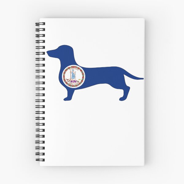 Item preview, Virginia Dachshund Flag designed and sold by Wienerful.