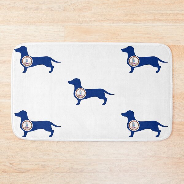 Item preview, Virginia Dachshund Flag designed and sold by Wienerful.