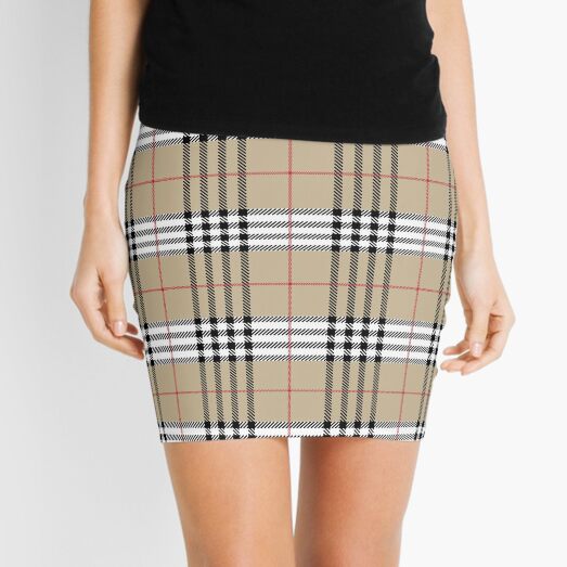 yellow tartan mini skirt