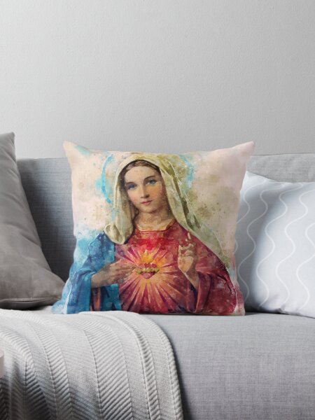 Item preview, Immaculate Heart of Mary Watercolor Beautiful | Nice Religious gift designed and sold by pavelrmata.