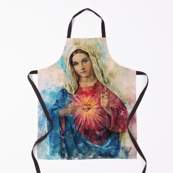 Item preview, Immaculate Heart of Mary Watercolor Beautiful | Nice Religious gift designed and sold by pavelrmata.