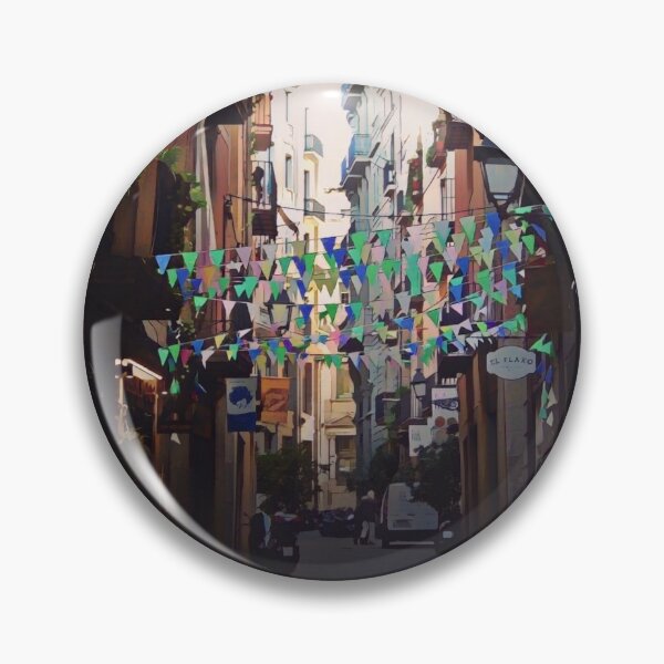 Item preview, Barcelona Streets Illustration designed and sold by tremendoustees.