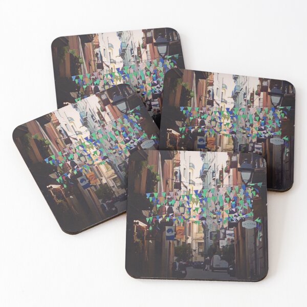 Item preview, Barcelona Streets Illustration designed and sold by tremendoustees.
