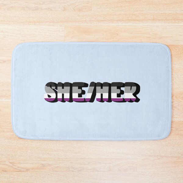 Item preview, Asexual Pride Flag She/Her Pronoun designed and sold by EuropaPrints.