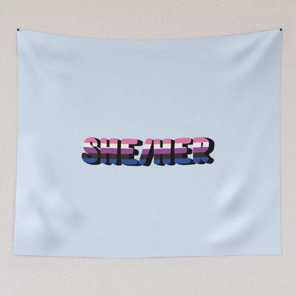 Item preview, Genderfluid Pride Flag She/Her Pronoun designed and sold by EuropaPrints.