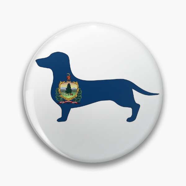 Item preview, Vermont Dachshund Flag designed and sold by Wienerful.