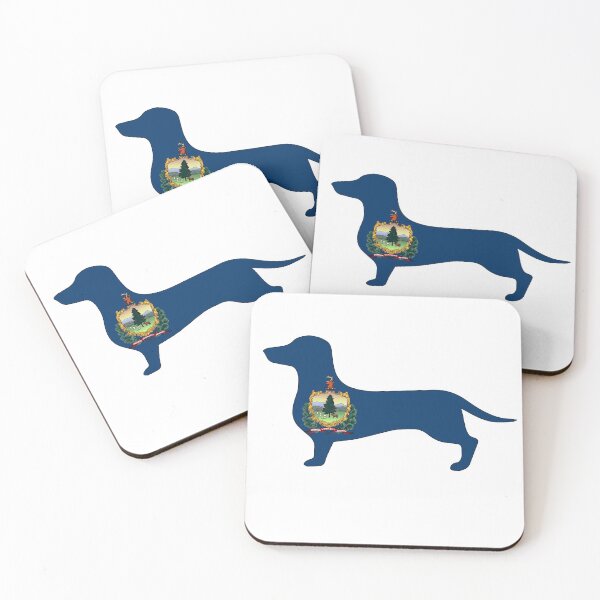 Item preview, Vermont Dachshund Flag designed and sold by Wienerful.