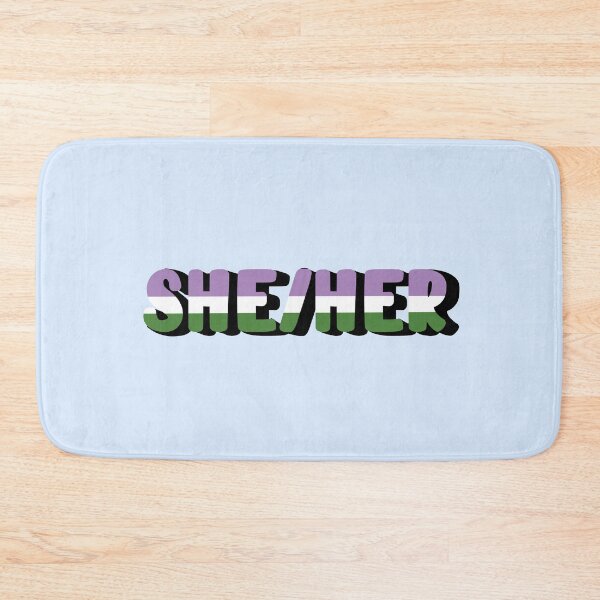 Item preview, Gender Queer Pride Flag She/Her Pronoun designed and sold by EuropaPrints.