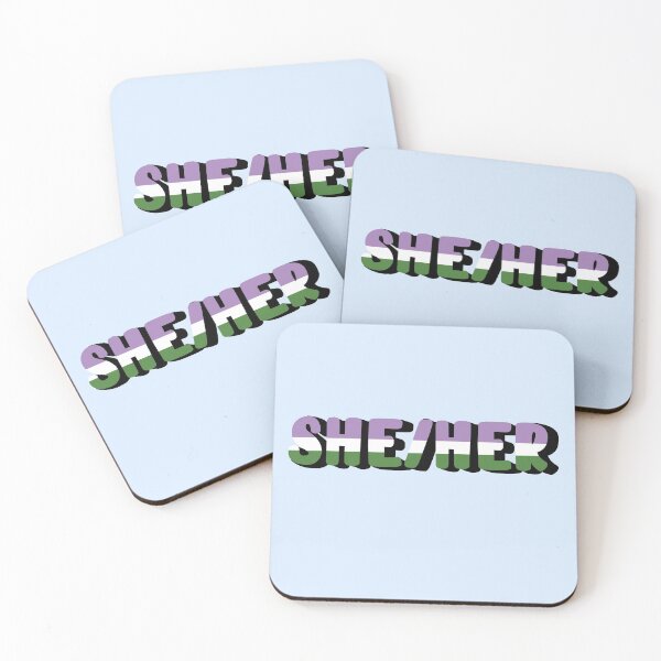 Item preview, Gender Queer Pride Flag She/Her Pronoun designed and sold by EuropaPrints.