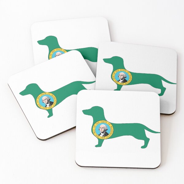 Item preview, Washington Dachshund Flag designed and sold by Wienerful.