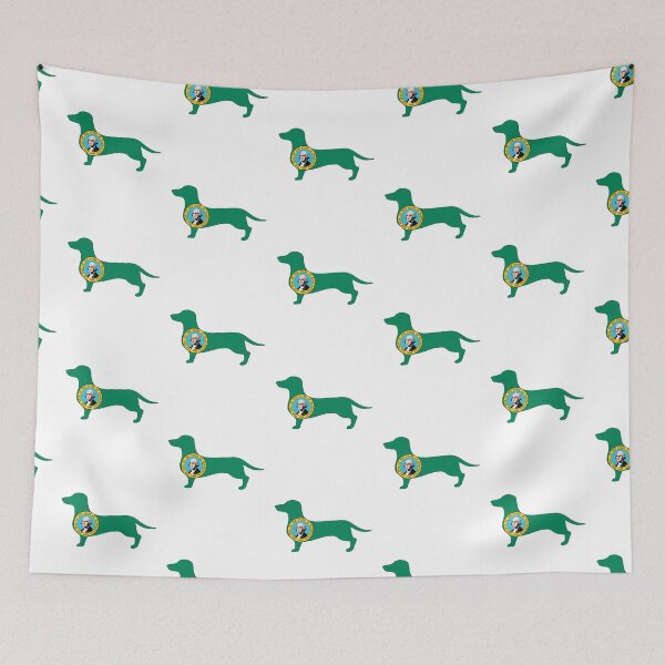Item preview, Washington Dachshund Flag designed and sold by Wienerful.