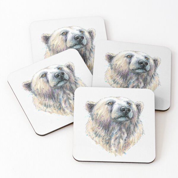 Item preview, Watercolor portrait of Polar Bear  designed and sold by kalud-zoldyck.
