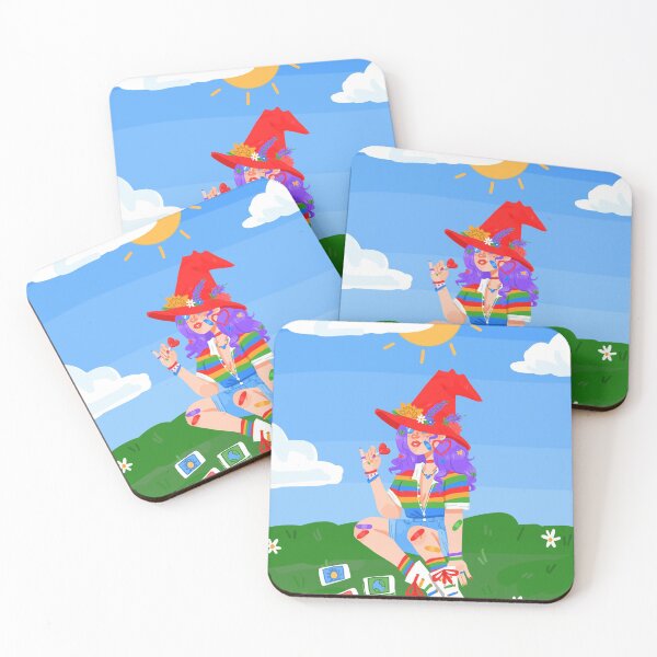 Item preview, rainbow tarot card witch designed and sold by flaaffiness.