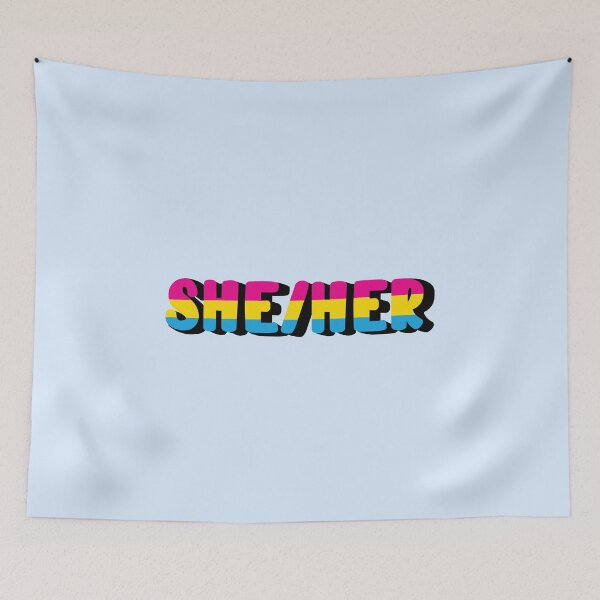 Item preview, Pansexual Pride Flag She/Her Pronoun designed and sold by EuropaPrints.