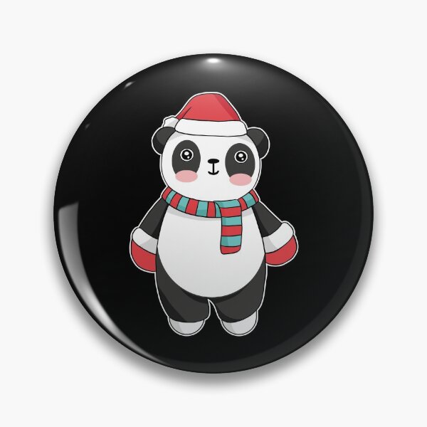 Item preview, Christmas Panda With Santa Hat designed and sold by OnepixArt.